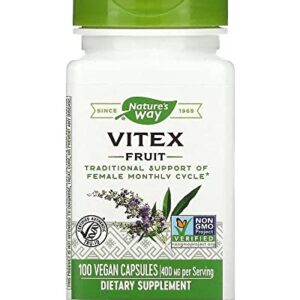 Nature's Way Vitex Fruit - 400 mg - 100 Capsules