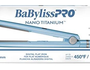 BabylissPRO Nano Titanium 1" Digital Straightener