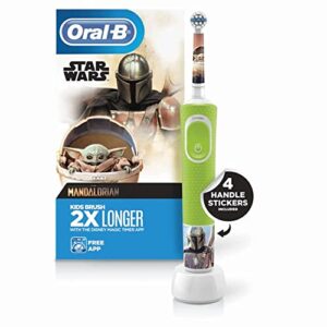 oral-b kids electric toothbrush featuring star wars, for kids 3+