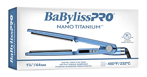 BaBylissPRO Nano Titanium 1-3/4" Ionic Straightening Iron