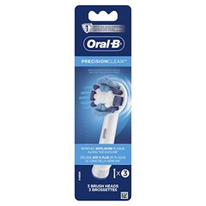 oral b precision clean replacement brush head, 3 count