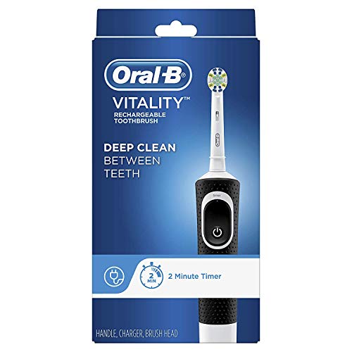 Oral-B Vitality FlossAction Electric Toothbrush with Replacement Brush Head, Black