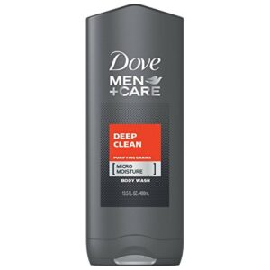 dove men+care body and face wash, deep clean, 13.5 ounce (pack of 3)
