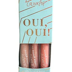 Colourpop OUI OUI ultra glossy lips bundle (3) hydrating lip glosses with shimmer