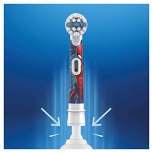 Oral-B Marvel Spider Man Electric Toothbrush Heads, Pack of 4, Ideal for Sensitive Teeth and Gums, Ages 3+