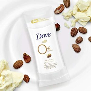 Dove Aluminum Free Deodorant 24hour Odor Protection Shea Butter Deodorant for Women, white, 2.6 Ounce (Pack of 3)