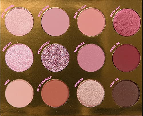 Colourpop Flutter By Eyeshadow Palette (Purples Mauves Pinks Berry Taupe)