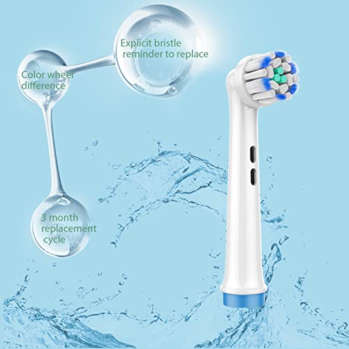 Electric Toothbrush Replacement Heads for Oral B Brush Heads Extra Thin Care Soft Bristle Heads 16 Pack