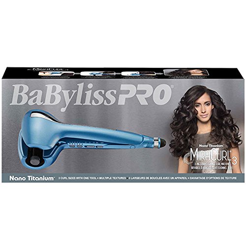 BabylissPRO Nano Titanium Professional Curl Machine, Miracurl 3 in 1 Tool for Multiple Curl and Wave Lengths