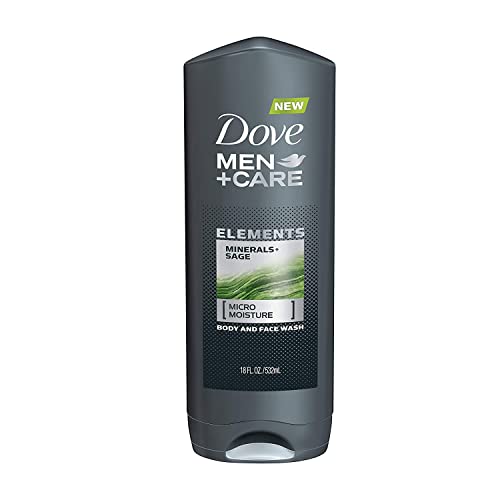 Dove Men + Care Body and Face Wash Variety 3 Flavors - Clean Comfort, Cool Fresh, and Minerals + Sage - 13.5 Oz (400ml)