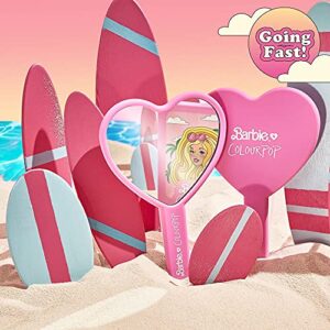 colourpop x barbie hand mirror – full size hand mirror pink heart new in box