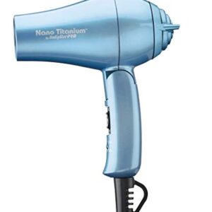 BaBylissPRO Nano Titanium Travel Dryer, Blue