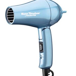 BaBylissPRO Nano Titanium Travel Dryer, Blue