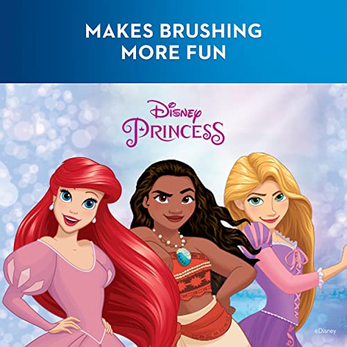 Oral-B Battery Powered Kids Rechargeable Electric Toothbrush Featuring Disney Princess, for Kids 3+ (Character May Vary)