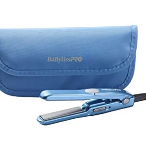 BaBylissPRO Nano Titanium Mini Straightening Iron Blue 0.5 Inch