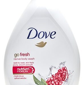 Dove Go Fresh Revive Body Wash, Pomegranate and Lemon Verbena Scent, 33.8 Ounce (1 Liter) International Version