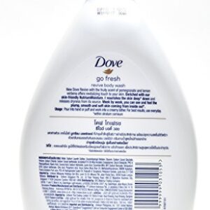 Dove Go Fresh Revive Body Wash, Pomegranate and Lemon Verbena Scent, 33.8 Ounce (1 Liter) International Version