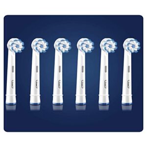 Oral-B Clean and Care Sensitive Clean Replacement Toothbrush Head, Pack of 6 Counts