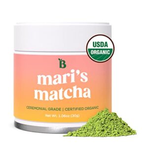 bloom nutrition matcha green tea powder, unsweetened – organic ceremonial grade, authentic japanese origin – glowing skin, healthy energy & focus – natural caffeine & antioxidants