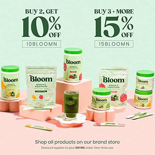 Bloom Nutrition Matcha Green Tea Powder, Unsweetened - Organic Ceremonial Grade, Authentic Japanese Origin - Glowing Skin, Healthy Energy & Focus - Natural Caffeine & Antioxidants