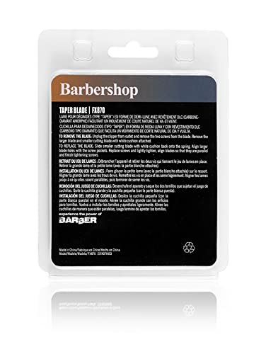 FX801R Replacement Blades for BaBylissPRO Clippers, Replacement Clipper Blades Compatible with BaBylissPRO Barberology FX870/FXF880/FX810/FX825/FX673N, Silver