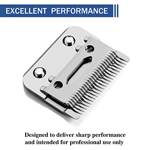 FX801R Replacement Blades for BaBylissPRO Clippers, Replacement Clipper Blades Compatible with BaBylissPRO Barberology FX870/FXF880/FX810/FX825/FX673N, Silver