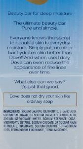 Dove Beauty Bar, White 4 oz, 16 Bar