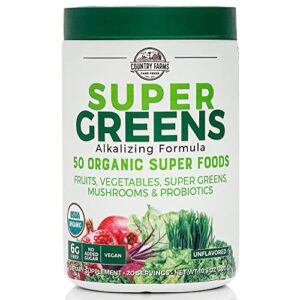 country farms super green drink mix, natural, 10.6 ounce (packaging may vary)