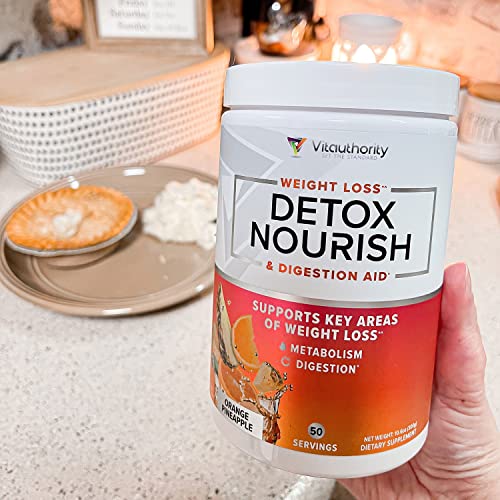 Nourishing Gut Cleanse and Detox Powder - Invigorating Gut Health Powder Detox Drink with Apple Cider Vinegar and Digestive Enzymes for Better Energy Digestion and Bloating Relief for Women and Men