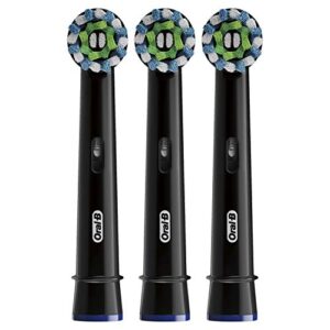 Oral-b Crossaction Electric Toothbrush Replacement Brush Head Refills, Black, 3 Count