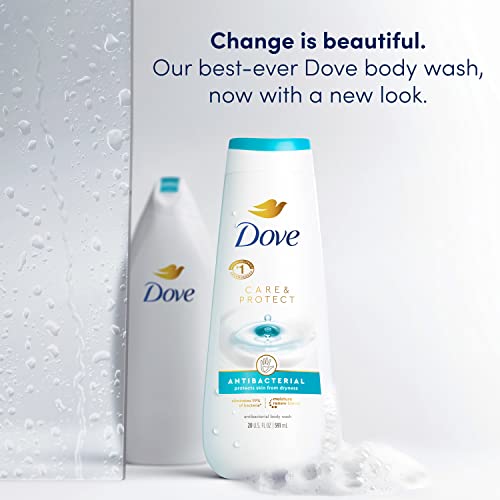 Dove Body Wash For All Skin Types Care & Protect Antibacterial Protects from Dryness 20 oz