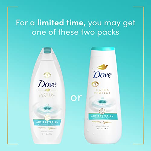 Dove Body Wash For All Skin Types Care & Protect Antibacterial Protects from Dryness 20 oz