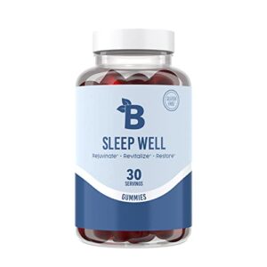 bloom nutrition sleep well | soothing blackberry melatonin gummies for better rest | fall asleep fast and wake up refreshed | 60 gummy chewables
