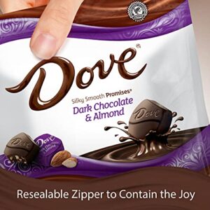 DOVE PROMISES Almond Dark Chocolate Candy 7.61-Ounce Bag (Pack of 8)