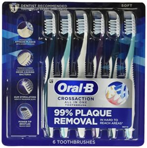 oral-b pro health all-in-one soft toothbrushes, 6 count