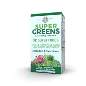 Country Farms Super Greens Capsules, Whole Food Dietary Supplement, 32 Super Foods, 30 servings.