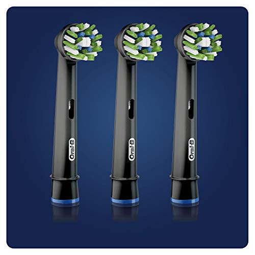 Oral-B Oral-B CrossAction with CleanMaximiser Black Edition Brush Heads Pack of 3