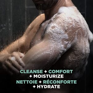Dove Men+Care Body Wash for a refreshing shower experience Eucalyptus Cedar Body Wash for Men, 18 Fl Oz (Pack of 4)