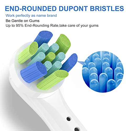 Replacement Toothbrush Heads Compatible with Oral B Braun Electric Tooth Brush, for Deep Cleaning, Effective Whitening Replacement Heads Refills, 8 Pack