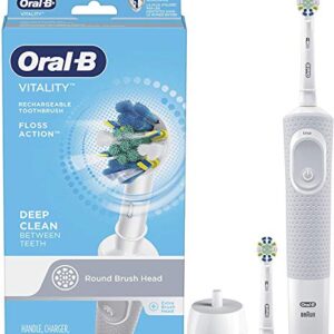 Oral-b Vitality Floss Action Rechargeable Power Toothbrush, Blue and White