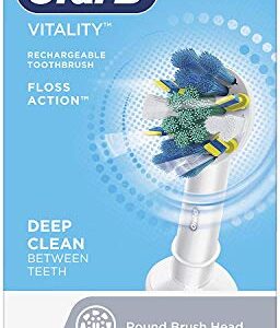 Oral-b Vitality Floss Action Rechargeable Power Toothbrush, Blue and White