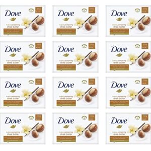 Dove, Purely Pampering Bar Soap with Shea Butter and Vanilla - 3.5 Ounce (100G) - Pack of 12