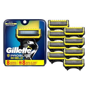 gillette proglide shield razor blade refills, 8 count, shields against skin irritation