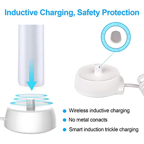 for Braun Oral-B Electric Toothbrush Replacement Charger，for Oral-B Model 3757 Waterproof IPX7 Inductive Charging Adapter,Portable Travel