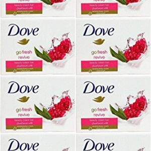 Dove Go Fresh Revive Beauty Cream Bar Soap, 100 Gram / 3.5 Ounce Bars (Pack of 8)