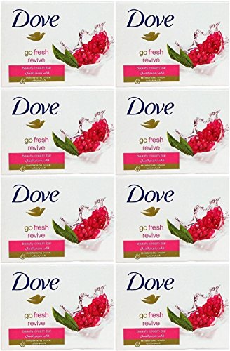 Dove Go Fresh Revive Beauty Cream Bar Soap, 100 Gram / 3.5 Ounce Bars (Pack of 8)