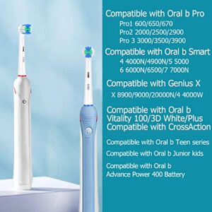 KHBD Replacement Heads Compatible with Braun Oral b Electric Toothbrush, Sensitive Toothbrush Heads for Pro 1000/9000/ 500/3000/8000/Smart/Geinus Toothbrush-16 Pack