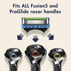 Gillette ProGlide Mens Razors 8 Razor Blade Refills Plus Gillette PURE Mens Soothing Shaving Cream with Aloe, 6 oz