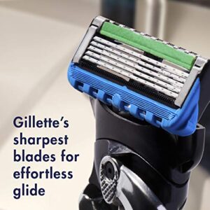 Gillette ProGlide Mens Razors 8 Razor Blade Refills Plus Gillette PURE Mens Soothing Shaving Cream with Aloe, 6 oz