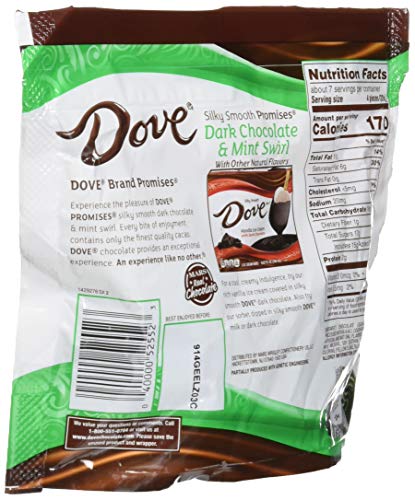 Dove Promises Dark Chocolate Mint Swirl Candy Bag, 7.61 Oz